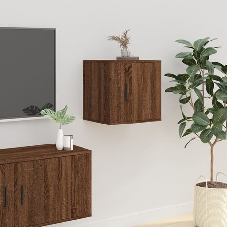 Tv-wandmeubel 40x34,5x40 cm bruin eikenkleur 1