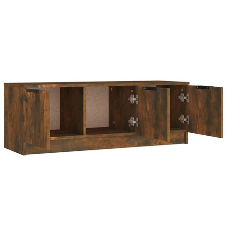 Tv-meubel 102x35x36,5 cm bewerkt hout gerookt eikenkleurig 6