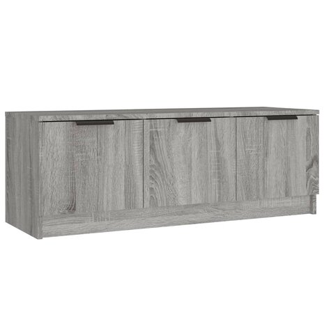 Tv-meubel 102x35x36,5 cm bewerkt hout grijs sonoma eikenkleurig 2