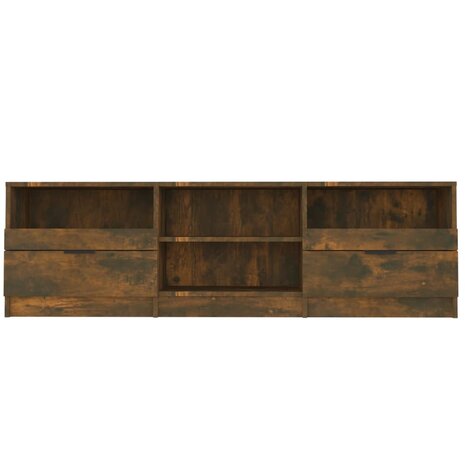 Tv-meubel 150x33,5x45 cm bewerkt hout gerookt eikenkleurig 4