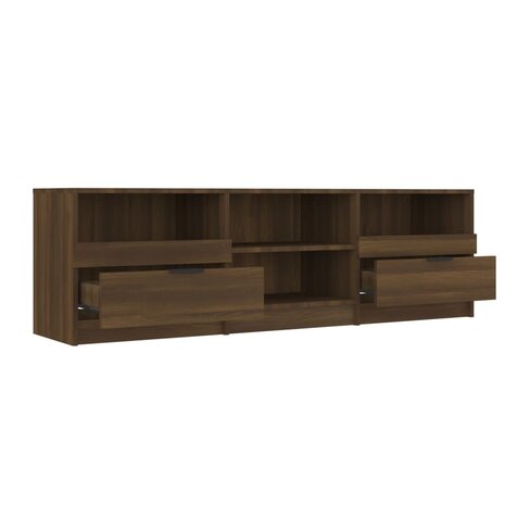 Tv-meubel 150x33,5x45 cm bewerkt hout bruin eikenkleur 5