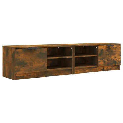 Tv-meubelen 2 st 80x35x36,5 cm bewerkt hout gerookt eikenkleur 2