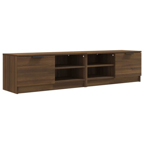 Tv-meubelen 2 st 80x35x36,5 cm bewerkt hout bruin eikenkleur 2