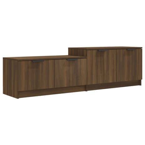 Tv-meubel 158,5x36x45 cm bewerkt hout bruin eikenkleur 2