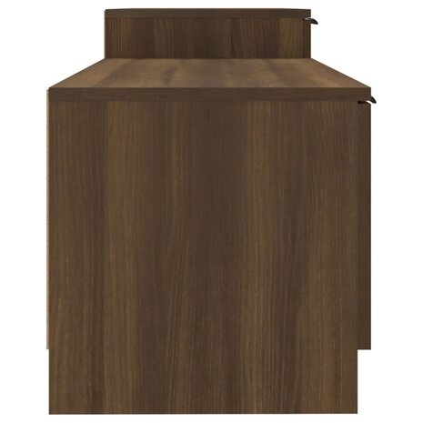 Tv-meubel 158,5x36x45 cm bewerkt hout bruin eikenkleur 7