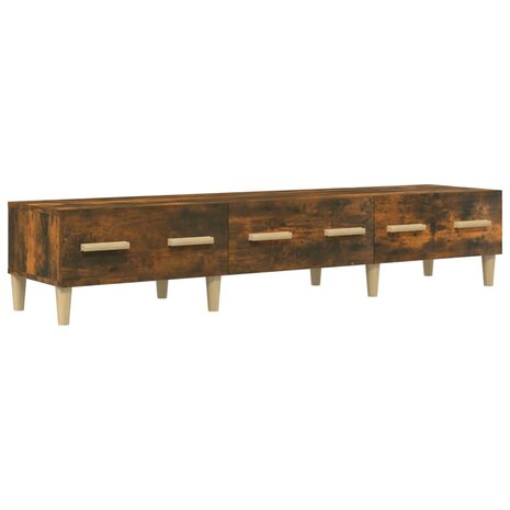 Tv-meubel 150x34,5x30 cm bewerkt hout gerookt eikenkleurig 2