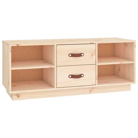 Tv-meubel 100x34x40 cm massief grenenhout 2