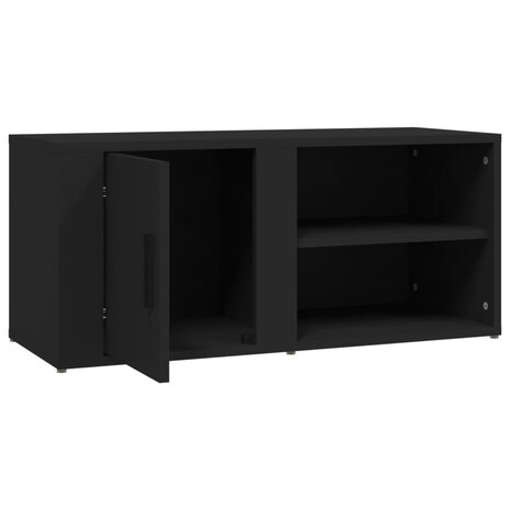 Tv-meubels 2 st 80x31,5x36 cm bewerkt hout zwart 8