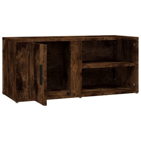 Tv-meubels 2 st 80x31,5x36 cm bewerkt hout gerookt eikenkleurig 9