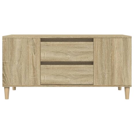 Tv-meubel 102x44,5x50 cm bewerkt hout sonoma eikenkleurig 7