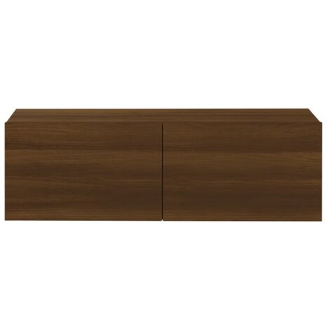 Tv-wandmeubels 2 st 100x30x30 cm hout bruin eikenkleurig 7