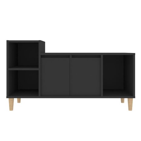 Tv-meubel 100x35x55 cm bewerkt hout zwart 5