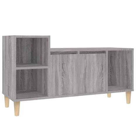 Tv-meubel 100x35x55 cm bewerkt hout grijs sonoma eikenkleurig 2