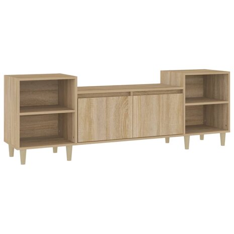 Tv-meubel 160x35x55 cm bewerkt hout sonoma eikenkleurig 2