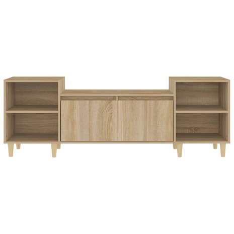 Tv-meubel 160x35x55 cm bewerkt hout sonoma eikenkleurig 6