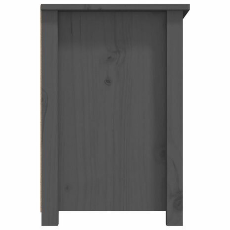 Tv-meubel 79x35x52 cm massief grenenhout grijs 8