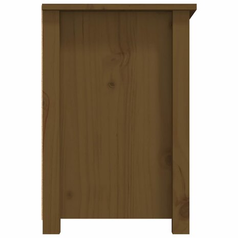 Tv-meubel 79x35x52 cm massief grenenhout honingbruin 8