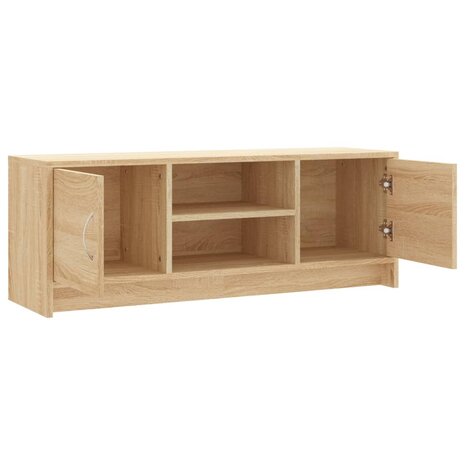 Tv-meubel 102x30x37,5 cm bewerkt hout sonoma eikenkleurig 6