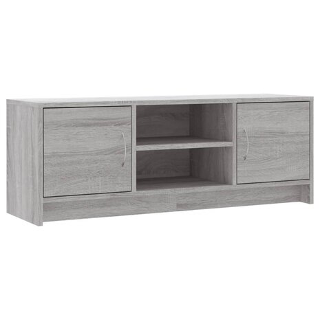 Tv-meubel 102x30x37,5 cm bewerkt hout grijs sonoma eikenkleurig 2