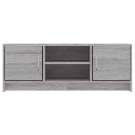 Tv-meubel 102x30x37,5 cm bewerkt hout grijs sonoma eikenkleurig 5