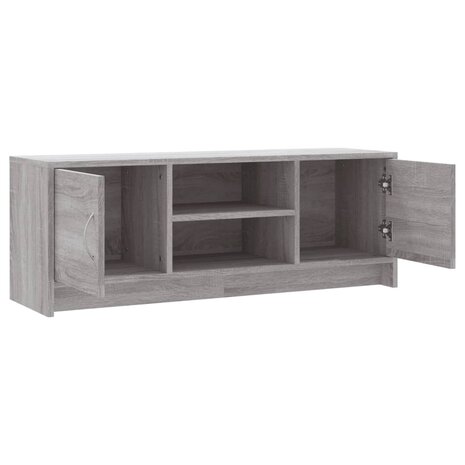 Tv-meubel 102x30x37,5 cm bewerkt hout grijs sonoma eikenkleurig 6