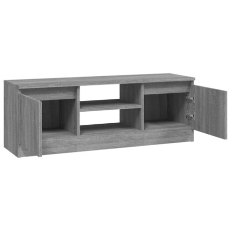 Tv-meubel met deur 102x30x36 cm grijs sonoma eikenkleurig 6