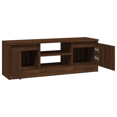 Tv-meubel met deur 102x30x36 cm bruin eikenkleur 6