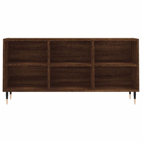 Tv-meubel 103,5x30x50 cm bewerkt hout bruin eikenkleur 4