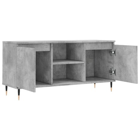 Tv-meubel 104x35x50 cm bewerkt hout betongrijs 6