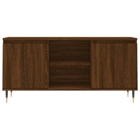 Tv-meubel 104x35x50 cm bewerkt hout bruin eikenkleur 5