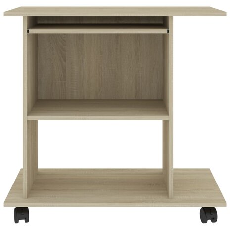 Computerbureau 80x50x75 cm bewerkt hout sonoma eikenkleurig 4