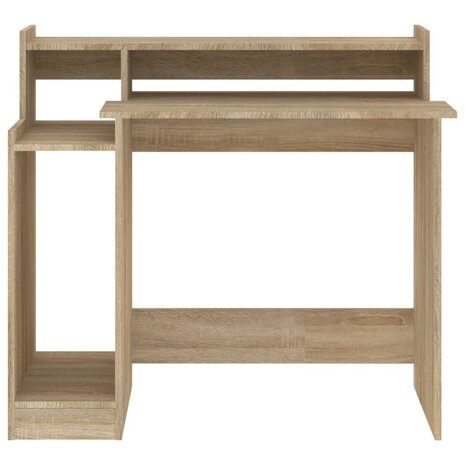 Bureau met LED-verlichting 97x45x90 cm hout sonoma eikenkleurig 8