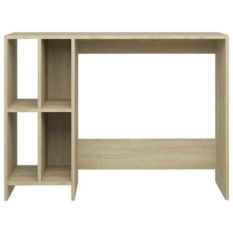 Bureau 102,5x35x75 cm bewerkt hout sonoma eikenkleurig 3