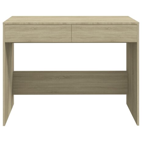 Bureau 101x50x76,5 cm bewerkt hout sonoma eikenkleurig 5