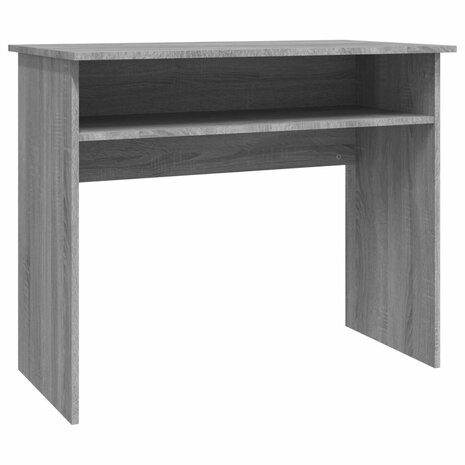 Bureau 90x50x74 cm bewerkt hout grijs sonoma eikenkleurig 2