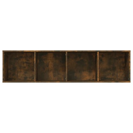 Boekenkast / tv-meubel 143x30x36 cm bewerkt hout gerookt eiken 6