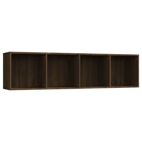 Boekenkast / tv-meubel 143x30x36 cm bruin eikenkleurig 2