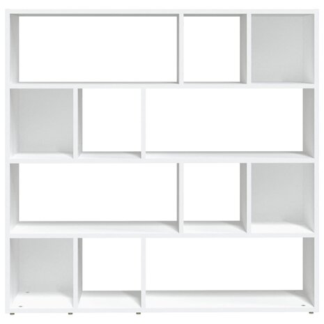 Boekenkast/kamerscherm 105x24x102 cm wit 5