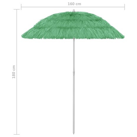 Strandparasol Hawaï 180 cm groen 8