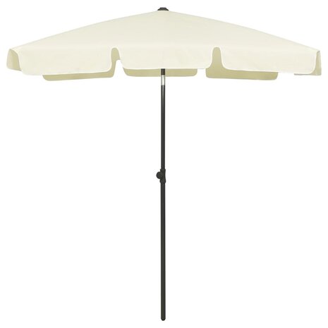 Strandparasol 180x120 cm zandgeel 1