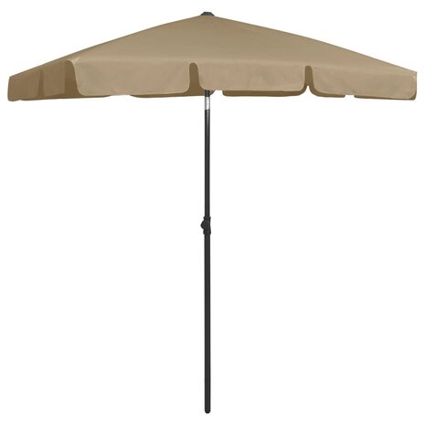 Strandparasol 180x120 cm taupe 2