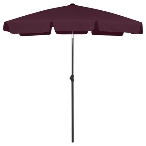 Strandparasol 180x120 cm bordeauxrood 1