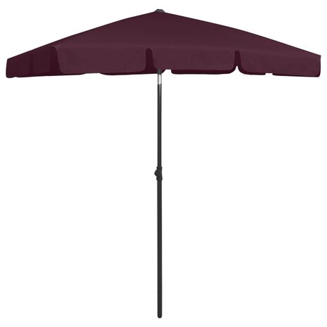 Strandparasol 180x120 cm bordeauxrood 2