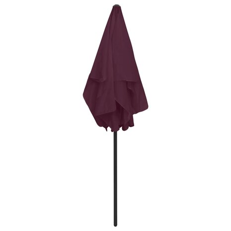 Strandparasol 180x120 cm bordeauxrood 5