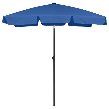 Strandparasol 180x120 cm azuurblauw 1