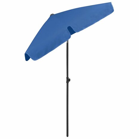 Strandparasol 180x120 cm azuurblauw 4