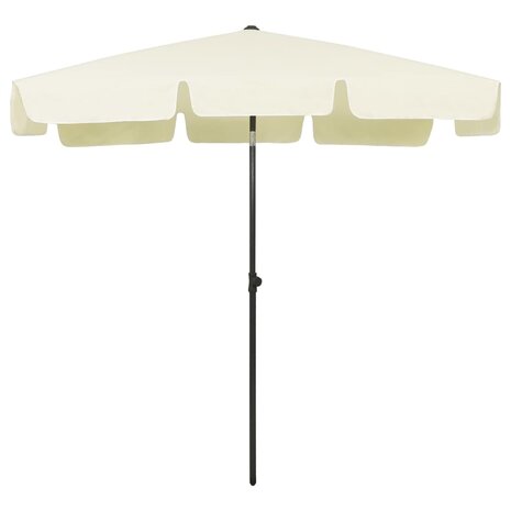 Strandparasol 200x125 cm zandgeel 2