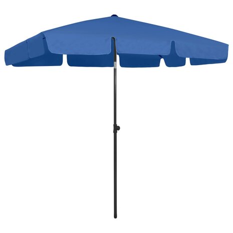 Strandparasol 200x125 cm azuurblauw 1