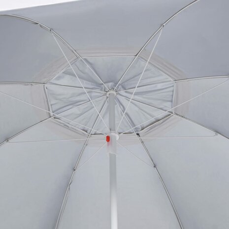 Strandparasol met zijwanden 215 cm zandkleurig 6