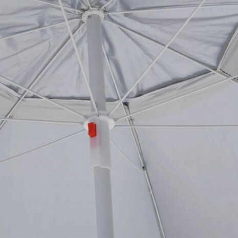 Strandparasol met zijwanden 215 cm zandkleurig 7